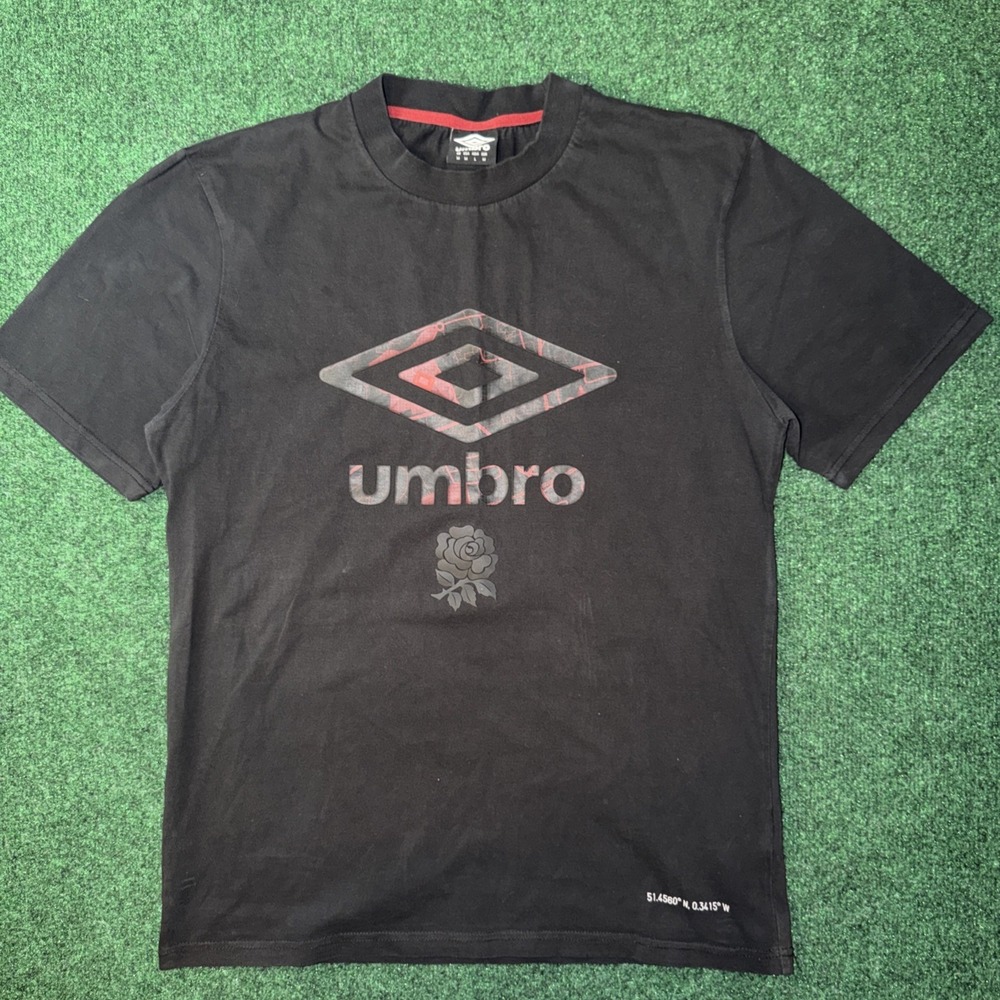 Umbro Black Graphic T Shirt Men's Medium 113